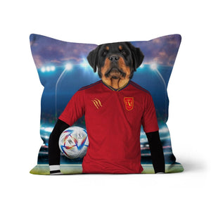 Spain Football Team (FIFA 2022): Custom Pet Pillow - Paw & Glory - Dog Portraits - Pet Portraits