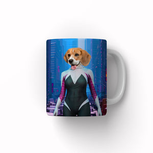 Spider Girl: Custom Pet Coffee Mug - Paw & Glory - Dog Portraits - Pet Portraits