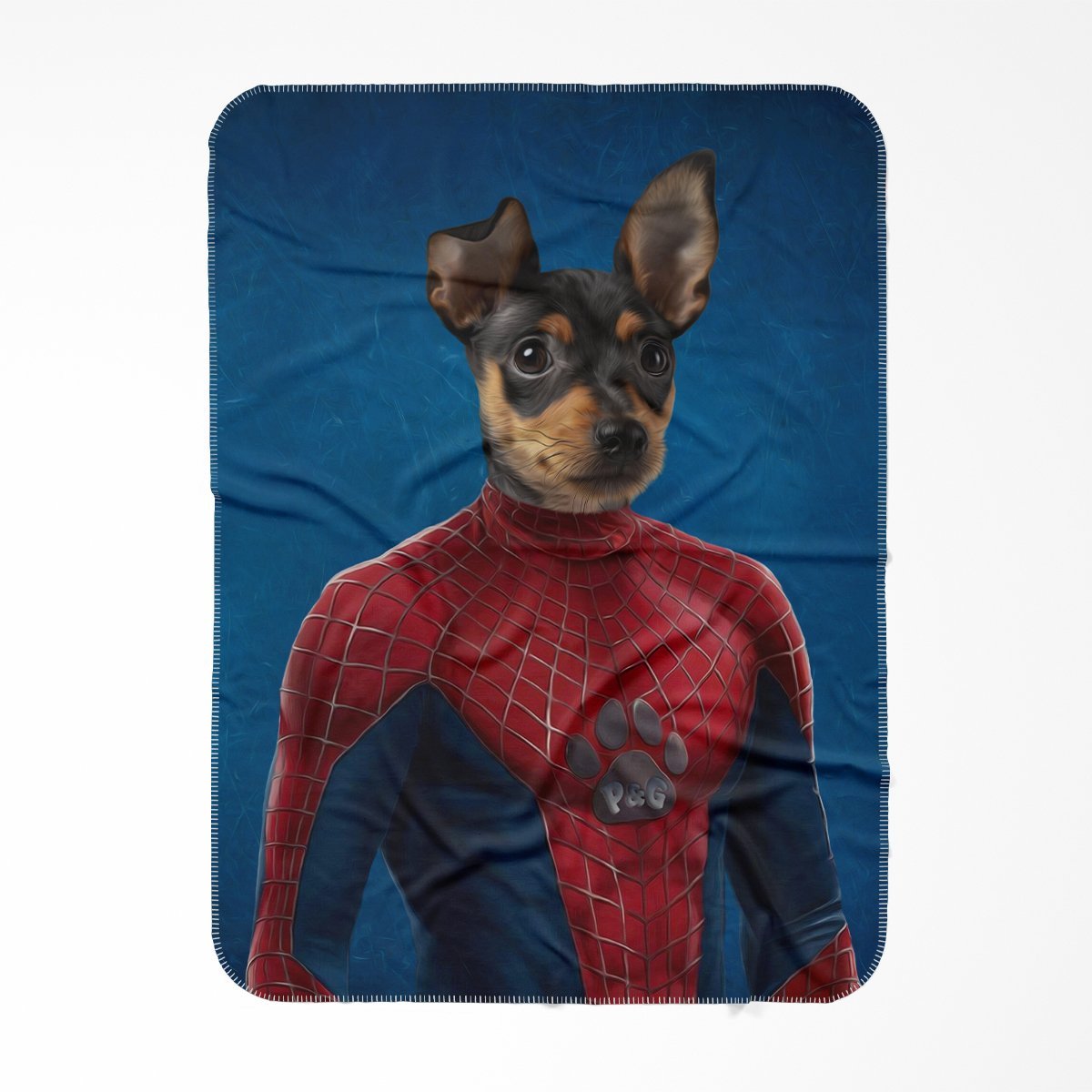 SpiderPaw: Custom Pet Blanket - Paw & Glory - Dog Portraits - Pet Portraits