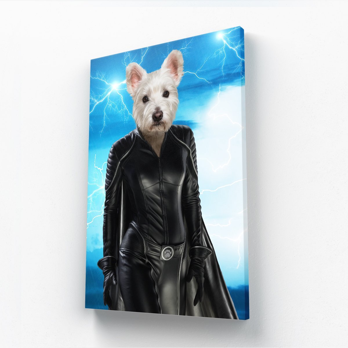 Storm (Marvel Inspired): Custom Pet Canvas - Paw & Glory - Dog Portraits - Pet Portraits