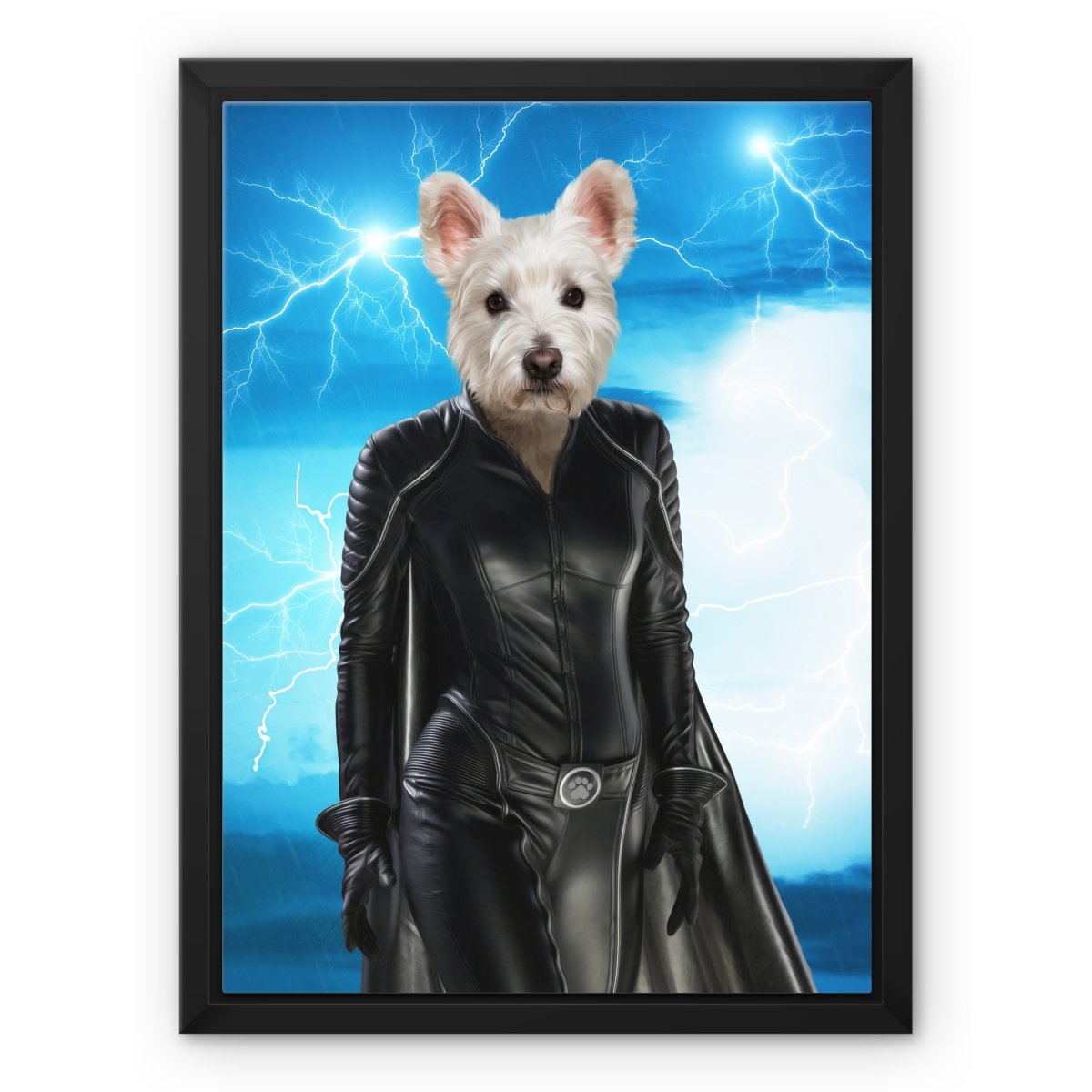 Storm (Marvel Inspired): Custom Pet Canvas - Paw & Glory - Dog Portraits - Pet Portraits