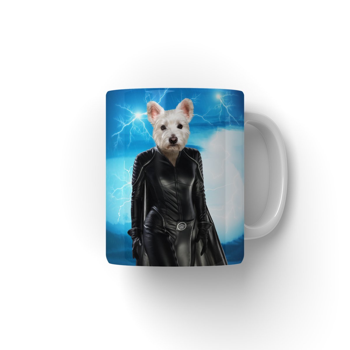 Storm (Marvel Inspired): Custom Pet Coffee Mug - Paw & Glory - Dog Portraits - Pet Portraits