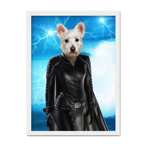 Storm (Marvel Inspired): Custom Pet Portrait - Paw & Glory - Dog Portraits - Pet Portraits