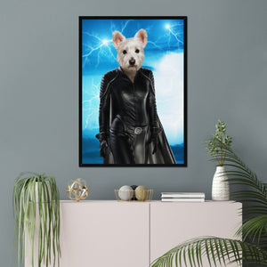 Storm (Marvel Inspired): Custom Pet Portrait - Paw & Glory - Dog Portraits - Pet Portraits