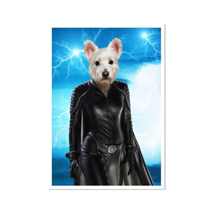 Storm (Marvel Inspired): Custom Pet Portrait - Paw & Glory - Dog Portraits - Pet Portraits