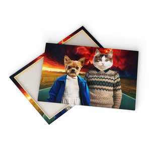 Stranger Things: Custom Pet Canvas - Paw & Glory - Dog Portraits - Pet Portraits