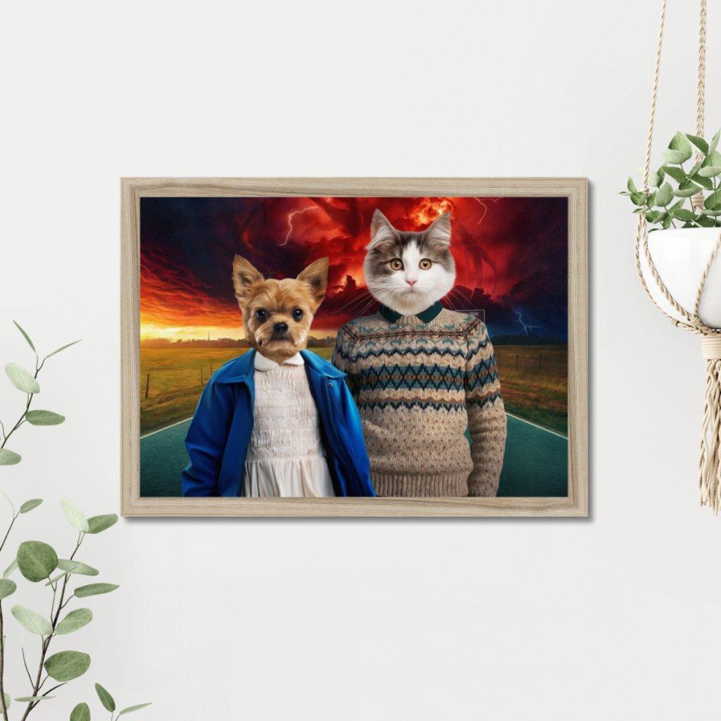 Stranger Things: Custom Pet Portrait - Paw & Glory - Dog Portraits - Pet Portraits