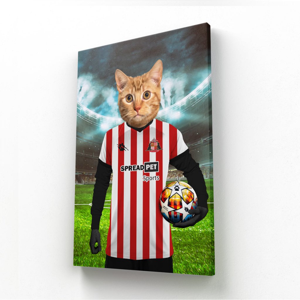 Sunderland Football Club: Custom Pet Canvas - Paw & Glory - #pet portraits# - #dog portraits# - #pet portraits uk#