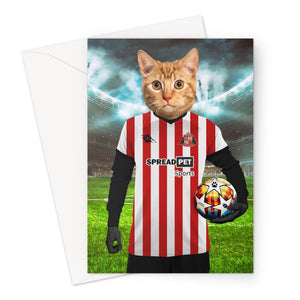 Sunderland Football Club: Custom Pet Greeting Card - Paw & Glory - Dog Portraits - Pet Portraits