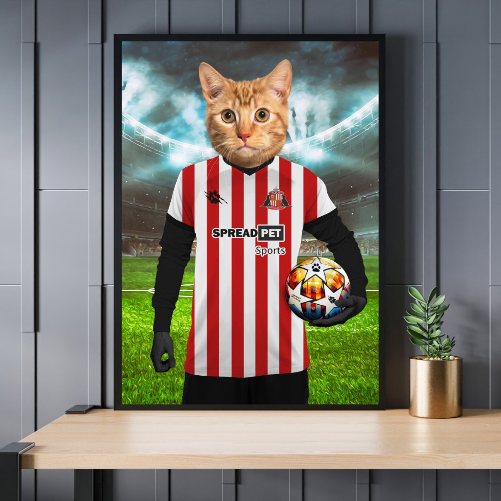 Sunderland Football Club: Custom Pet Portrait - Paw & Glory - Dog Portraits - Pet Portraits