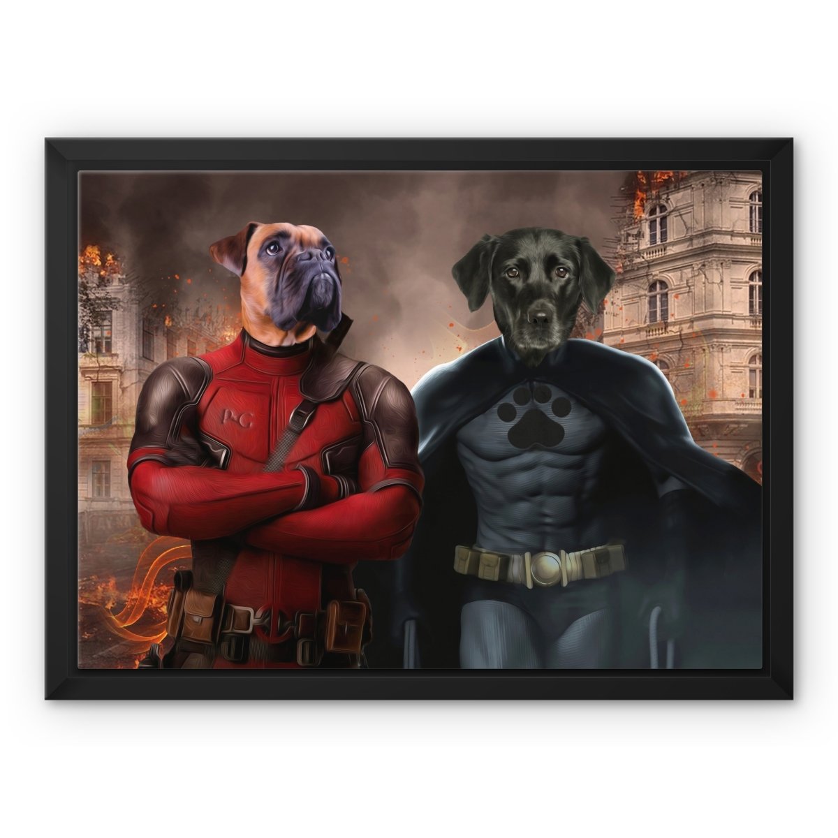 Super Dogs: Custom Pet Canvas - Paw & Glory - Dog Portraits - Pet Portraits