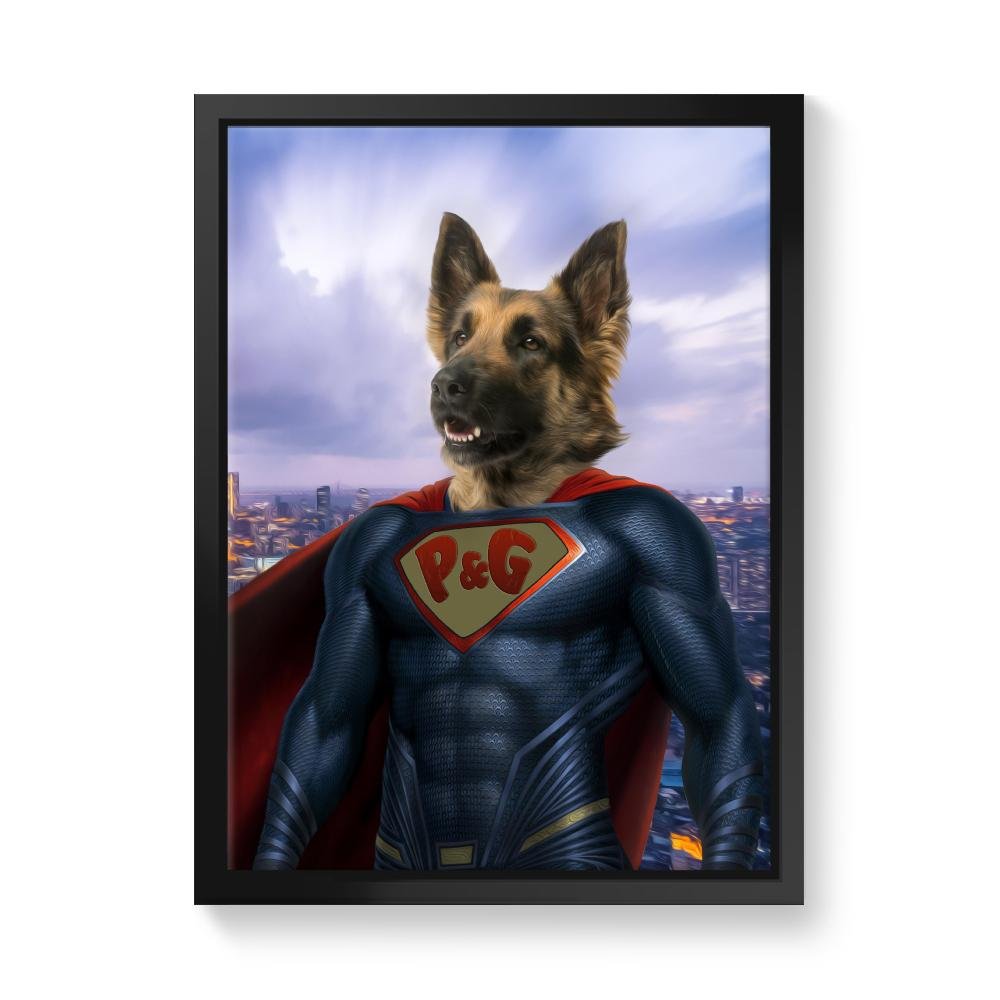 Super Pet: Custom Pet Canvas - Paw & Glory - Dog Portraits - Pet Portraits