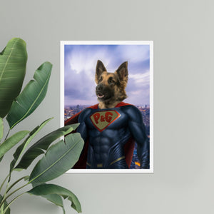 Super Pet: Custom Pet Poster - Paw & Glory - Dog Portraits - Pet Portraits