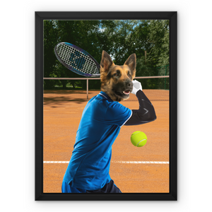 Tennis Icon: Custom Pet Canvas - Paw & Glory - Dog Portraits - Pet Portraits