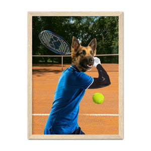 Tennis Icon: Custom Pet Portrait - Paw & Glory - Dog Portraits - Pet Portraits