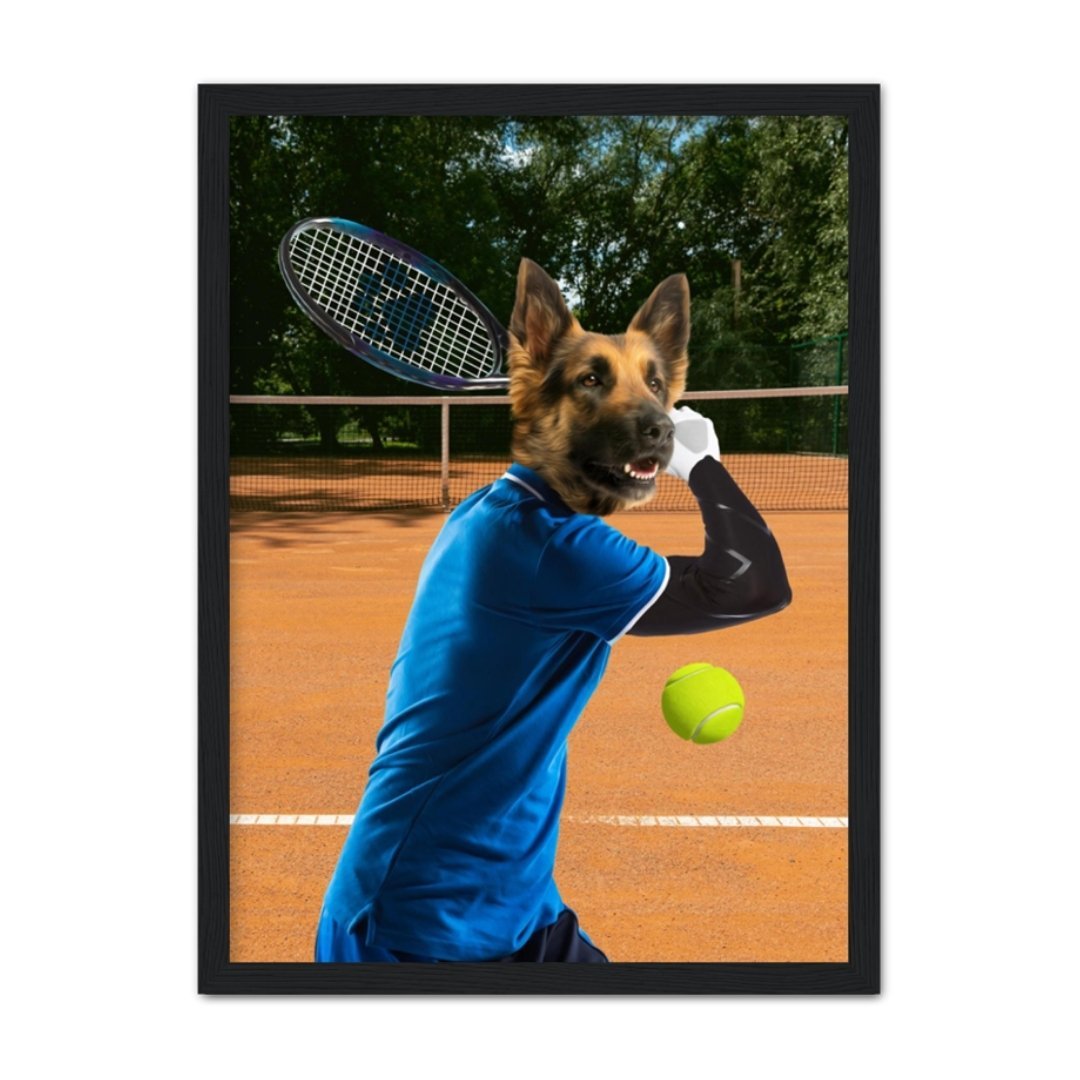 Tennis Icon: Custom Pet Portrait - Paw & Glory - Dog Portraits - Pet Portraits