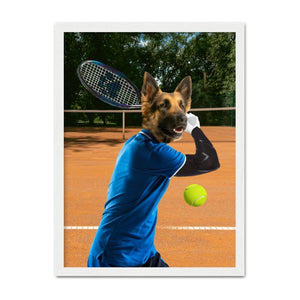 Tennis Icon: Custom Pet Portrait - Paw & Glory - Dog Portraits - Pet Portraits