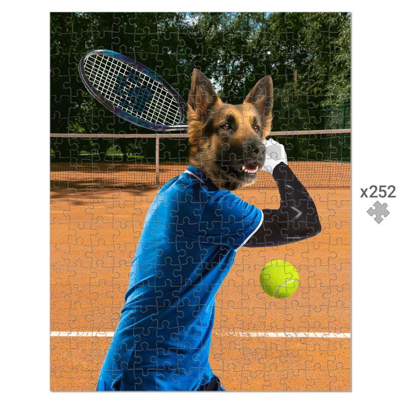 Tennis Icon: Custom Pet Puzzle - Paw & Glory - Dog Portraits - Pet Portraits