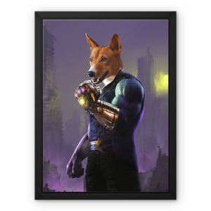 Thanos (Marvel Inspired): Custom Pet Canvas - Paw & Glory - Dog Portraits - Pet Portraits