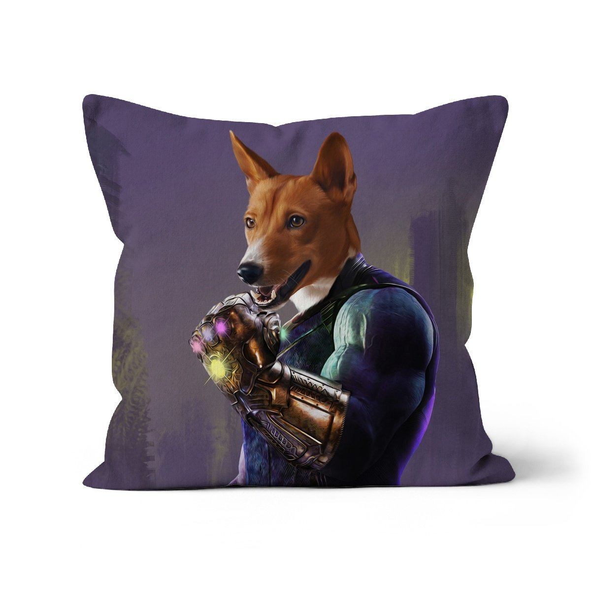 Pet Portraits Thanos Marvel Inspired Custom Pet Pillow