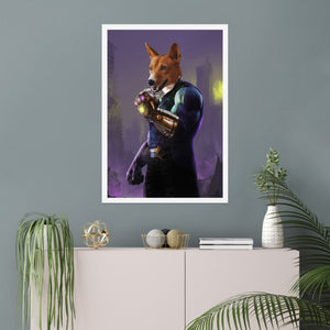 Thanos (Marvel Inspired): Custom Pet Poster - Paw & Glory - Dog Portraits - Pet Portraits