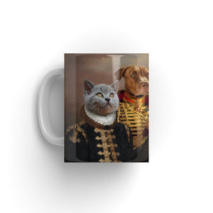 The 3 Brothers In Arms: Custom Pet Coffee Mug - Paw & Glory - Dog Portraits - Pet Portraits