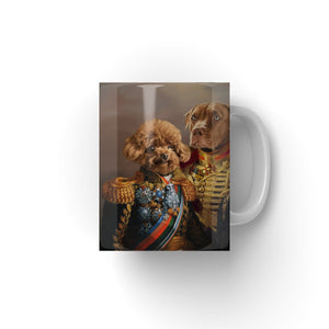 The 3 Brothers In Arms: Custom Pet Coffee Mug - Paw & Glory - Dog Portraits - Pet Portraits