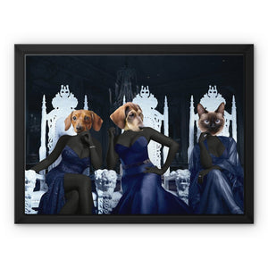 The 3 Housewives Of Atlanta: Custom Pet Canvas - Paw & Glory - Dog Portraits - Pet Portraits