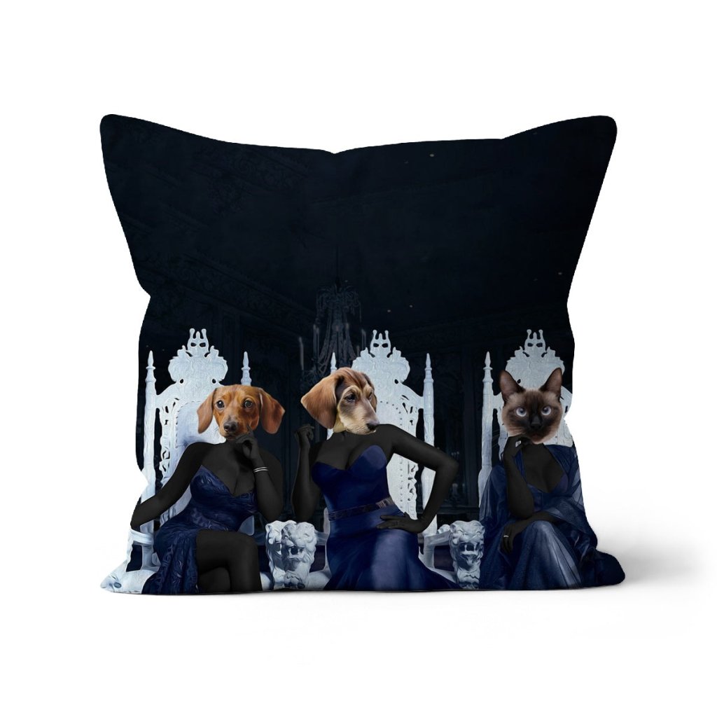 The 3 Housewives Of Atlanta: Custom Pet Pillow - Paw & Glory - Dog Portraits - Pet Portraits