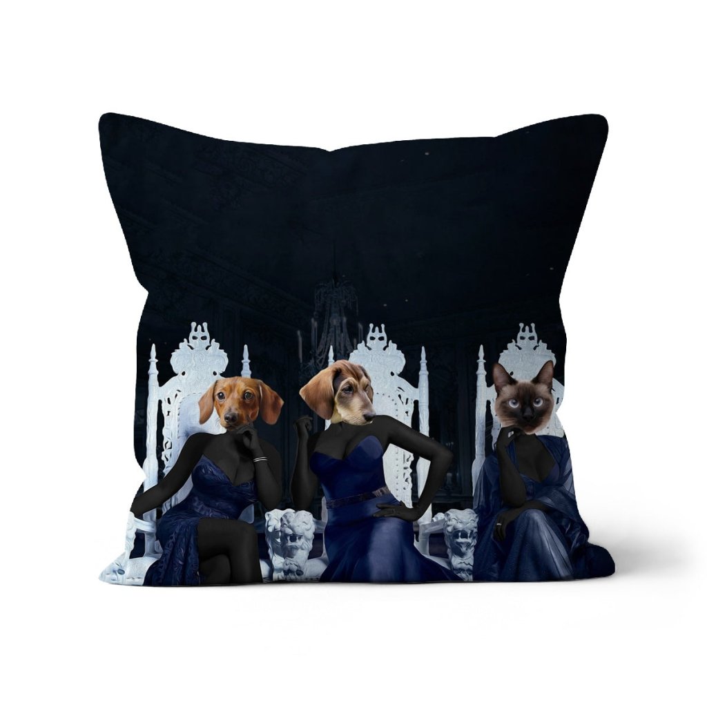 The 3 Housewives Of Atlanta: Custom Pet Pillow - Paw & Glory - Dog Portraits - Pet Portraits