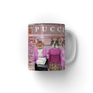 The 3 Mean Girls: Custom Pet Coffee Mug - Paw & Glory - Dog Portraits - Pet Portraits