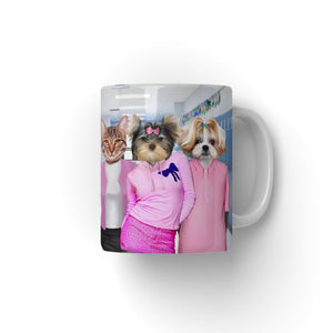 The 4 Mean Girls: Custom Pet Coffee Mug - Paw & Glory - Dog Portraits - Pet Portraits