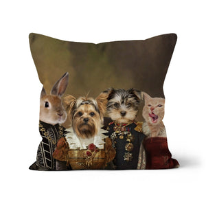 The 4 Nobles: Custom Pet Pillow - Paw & Glory - Dog Portraits - Pet Portraits