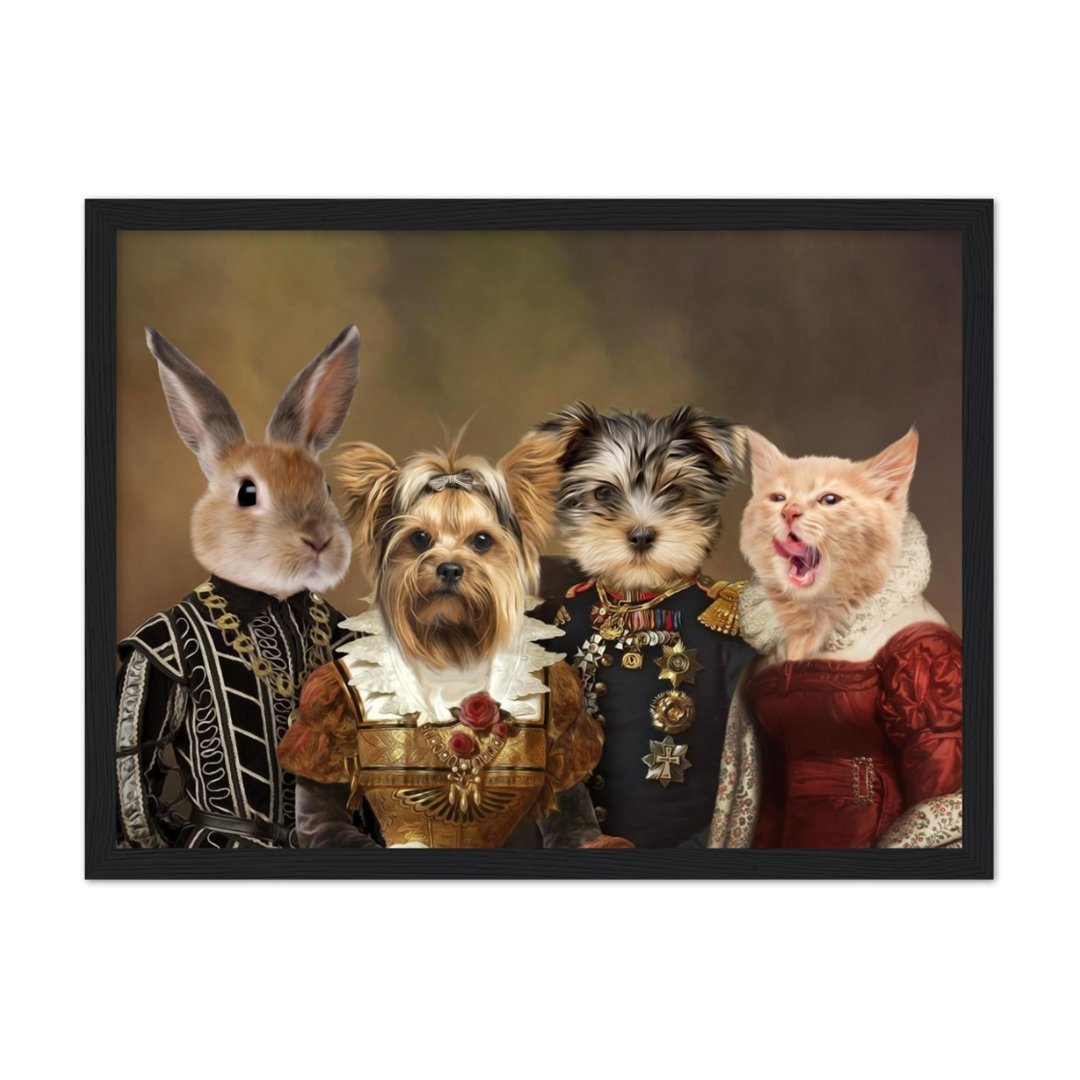 The 4 Nobles: Custom Pet Portrait - Paw & Glory - Dog Portraits - Pet Portraits