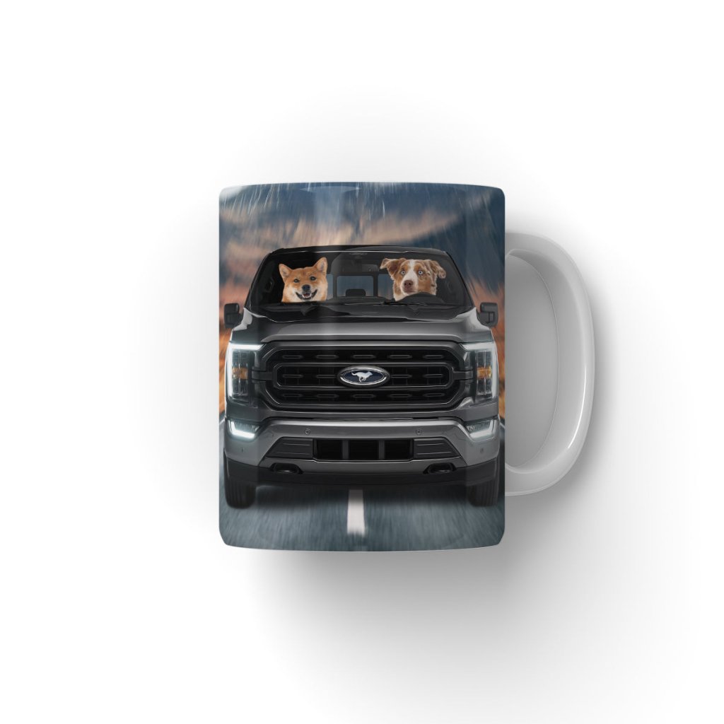 The 4x4 Big Truck: Custom Pet Coffee Mug - Paw & Glory - Dog Portraits - Pet Portraits