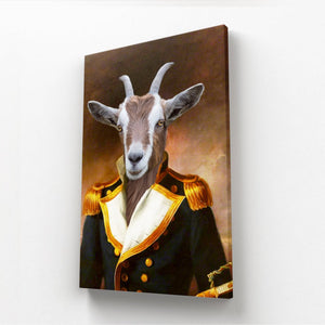 The Admiral: Animal Art Canvas - Paw & Glory - Dog Portraits - Pet Portraits