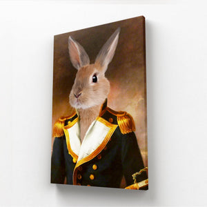 The Admiral: Animal Art Canvas - Paw & Glory - Dog Portraits - Pet Portraits