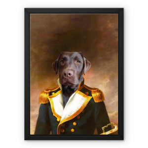 The Admiral: Custom Pet Canvas - Paw & Glory - Dog Portraits - Pet Portraits