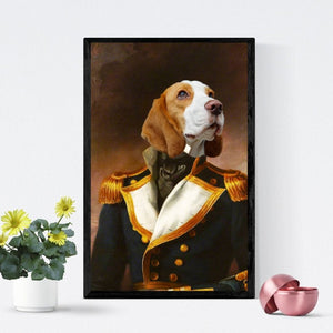 The Admiral: Custom Pet Poster - Paw & Glory - Dog Portraits - Pet Portraits