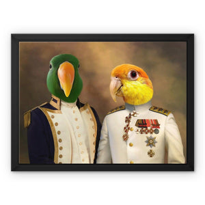 The Admiral & The Sergeant: Custom Pet Canvas - Paw & Glory - Dog Portraits - Pet Portraits