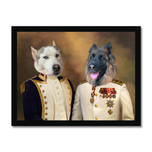 The Admiral & The Sergeant: Custom Pet Canvas - Paw & Glory - Dog Portraits - Pet Portraits