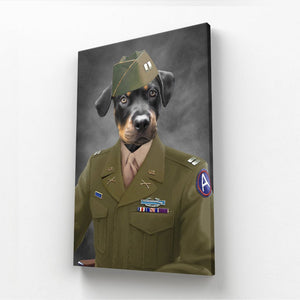 The Alpha Soldier: Custom Pet Canvas - Paw & Glory - Dog Portraits - Pet Portraits