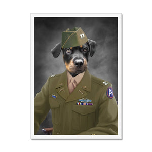 The Alpha Soldier: Custom Pet Portrait - Paw & Glory - Dog Portraits - Pet Portraits