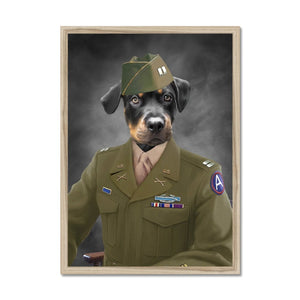 The Alpha Soldier: Custom Pet Portrait - Paw & Glory - Dog Portraits - Pet Portraits