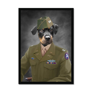 The Alpha Soldier: Custom Pet Portrait - Paw & Glory - Dog Portraits - Pet Portraits