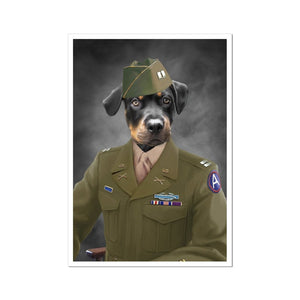 The Alpha Soldier: Custom Pet Portrait - Paw & Glory - Dog Portraits - Pet Portraits