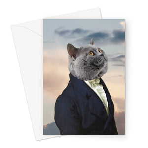 The Ambassador: Custom Pet Greeting Card - Paw & Glory - Dog Portraits - Pet Portraits