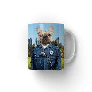 The American Cop: Custom Pet Coffee Mug - Paw & Glory - Dog Portraits - Pet Portraits