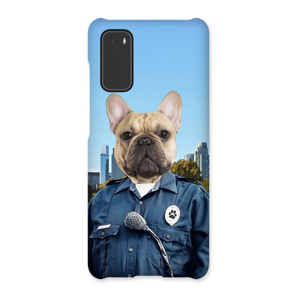 The American Cop: Custom Pet Phone Case - Paw & Glory - Dog Portraits - Pet Portraits