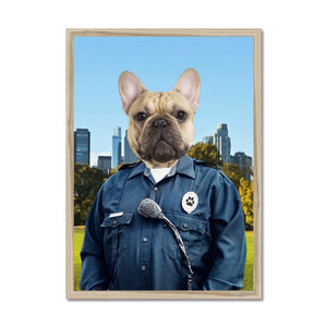 The American Cop: Custom Pet Portrait - Paw & Glory - Dog Portraits - Pet Portraits